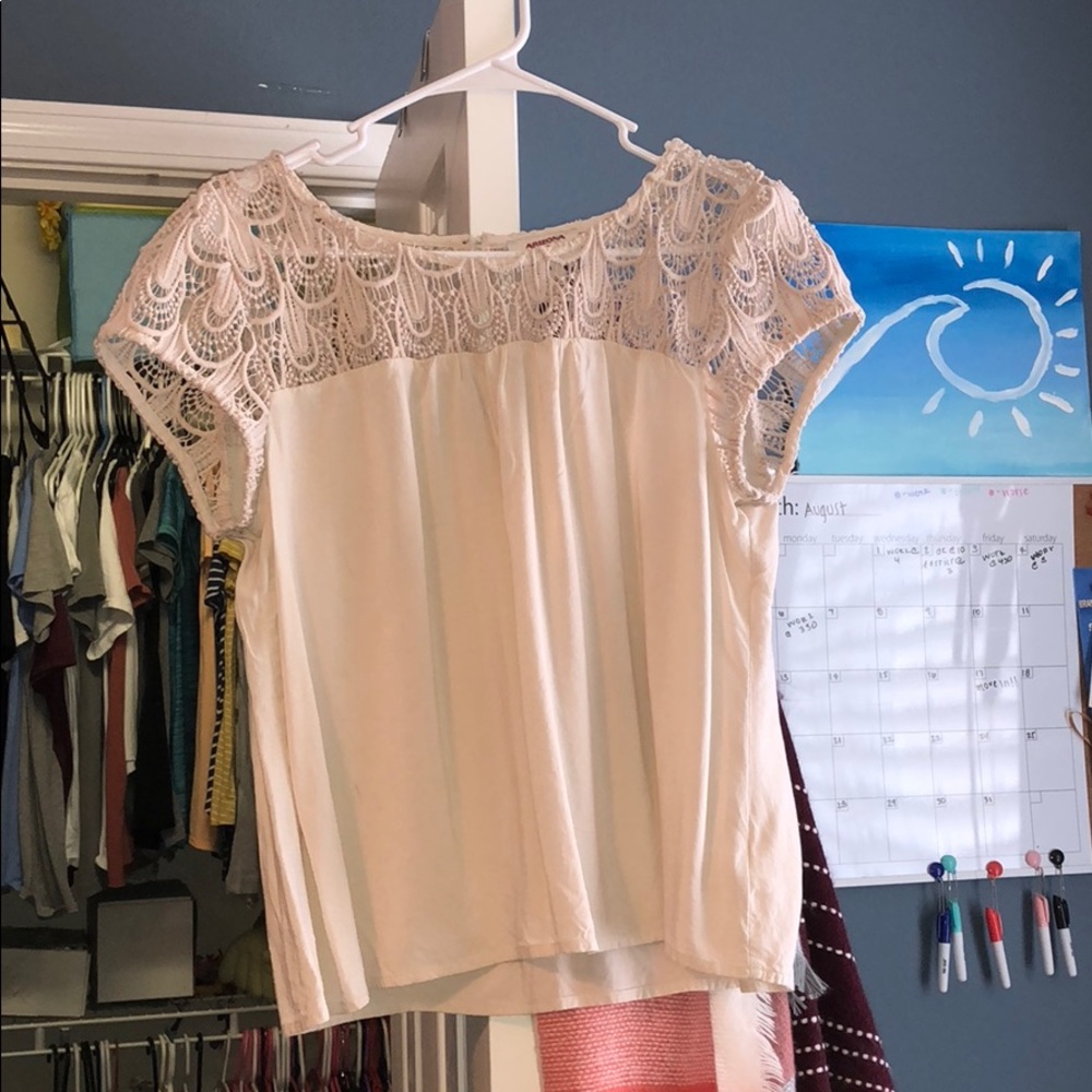 Tan blouse